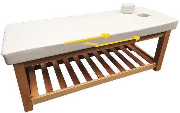 giường massage gỗ sồi khoét lỗ